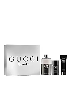 GUCCI Guilty Pour Homme Eau de Toilette Giftset 90ml and Deo Stick 75ml and Shower Gel 50ml 