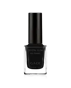 GA-DE Crystal Glow Nail Enamel 668 Black Matte