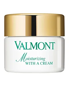 Moisturizing with a cream
