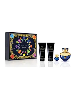 Versace Dylan Blue pour Femme Gift Set Eau de Parfum 100ml+ Sublime Bath & Shower Gel 100ml+ Sublime Body Lotion 100ml+ Eau de Parfum 5ml