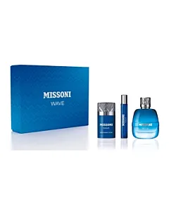 Missoni Wave Giftset Eau de Toilette 100ml+ Deodorant Stick 75ml+ Eau de Toilette Travel Spray 10ml