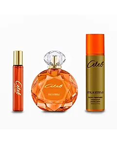 MOCEMSA CELEB GIFT SET -EDP 110ML AND TRAVEL SIZE 25ML AND DEO 150ML